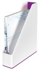 LEITZ Stehsammler WOW Duo Colour, DIN A4, Polystyrol, violett 53621062