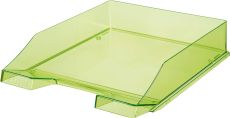 HAN Briefablage KLASSIK TRANSPARENT, 6 STÜCK, moderne, transparente und stapelbare Ablage im frischen Design bis Format A4/C4, 1026-X-27, transparent-grün,