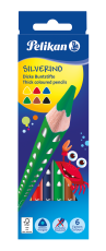 Pelikan Buntstifte SILVERINO, dreieckig, dick, 6 Farben
