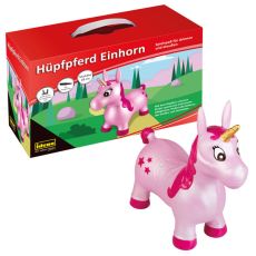 Idena Hüpfpferd Einhorn