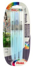 Pentel Wassertankpinsel Pentel Aquash XFRH, mit Wasser nachfüllbar, 3 Strichstärken im Set