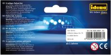 Idena 8040007 - Polizei Set, Pistole, Halfter und Handschellen, Spielset, Mottoparty, Karneval