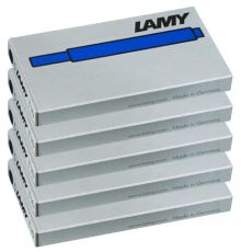 5x LAMY Tintenpatronen T10 blau 5er Sparpack