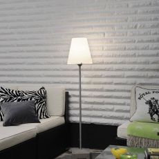 Moderne Terrassenleuchte Lucca weiß, 1300 mm Höhe, Groß