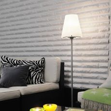 Moderne Terrassenleuchte Lucca weiß, 1300 mm Höhe, Groß