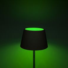 LED Akku Stehleuchte Pomezia RGBW in Schwarz 5W 600lm IP54