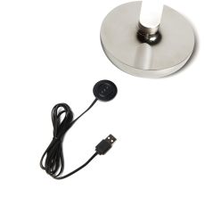 LED Akku Tischleuchte Biarritz in Silber 2,5W 54lm IP54