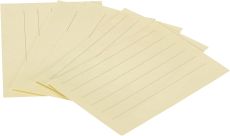 HAN linierte Karteikarten für Kroko-Karteikartenhalter, gelb, 500er-Pack, A8, 190 g/m