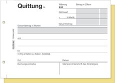 Herlitz Quittungsblock 402, selbstdurchschreibend, A6 quer, 2 x 40 Blatt (5 Stück)
