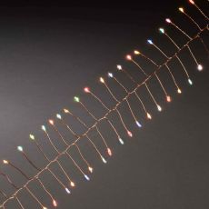 Konstsmide 1465-560 60er Micro LED Lichterkette Firecracker mit 6h-Timer - mehrfarbige Dioden - batteriebetrieben - Innen