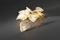 Konstsmide 3150-103 Dekoration für den Innenbereich, 16 LEDs, geflochtene Herzen