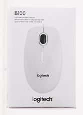 Logitech 910-003360 B100 OPTISCHE Maus in weiß 3 Tasten 800dpi 2.4GHz USB