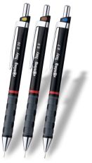 rOtring Tikky Druckbleistift Set | 0,35mm, 0.5mm und 0,7mm | Schwarz | 3-teiliges Set