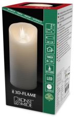 Konstsmide 1831-100 LED-Echtwachskerze mit LED Flamme und Timer