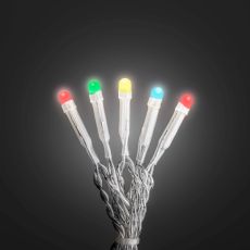 Konstsmide 6344-523 100er LED-Lichterkette mit mehrfarbigen Dioden für den Innenbereich - Netzbetrieb