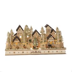 Konstsmide 3255-100 LED-Silhouette Dorf Warmweiß LED Natur