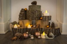 Konstsmide 1980-100 - LED Teelicht 2er Set, groß, 2 warm weiße Dioden, batteriebetrieben, Innen, 2 x CR2032 3V (inkl.)