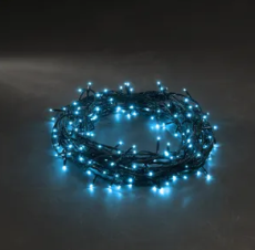 Konstsmide 3627-440 - Micro LED Lichterkette, 40 blaue Dioden, Außenbereich