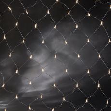 Konstsmide 3707-003 - Microlight Lichternetz, 200 klare Birnen, 24V Außentrafo, transparentes Kabel