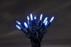 Konstsmide 3602-400 - 40er LED Lichterkette mit blauen Dioden - Innenbreich