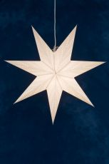 Konstsmide 2955-200 - Weißer Papierstern, perforiert, 7 Zacken, ohne Anschlusskabel und Leuchtmittel, Innen