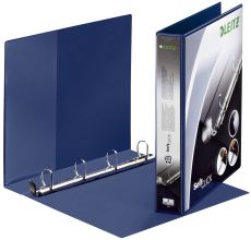 Leitz 4202 Ringbuch SoftClick, A4, mit Taschen, 4 Ringe, 30 mm, blau