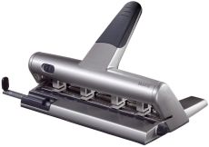 Leitz 5114 Mehrfachlocher AKTO® - 30 Blatt, mit Anschlagschiene, silber