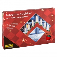 Idena Adventsleuchter rot