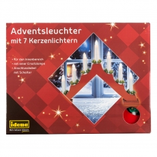 Idena Adventsleuchter rot