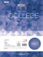 LANDRÉ Collegeblock 'college' DIN A4, liniert, 80 Blatt