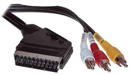 shiverpeaks BASIC-S Scartkabel, Stecker - 3 x Cinchstecker