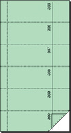 sigel Formularbuch Bonbuch, 105 x 200 mm, SD, rosa