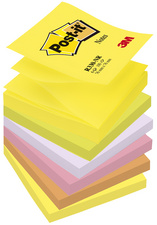 Post-it Haftnotizen Z-Notes, 127 x 76 mm, 6-farbig