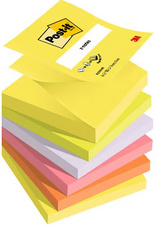 Post-it Haftnotizen Z-Notes, 127 x 76 mm, 6-farbig