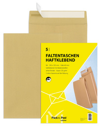 MAILmedia Faltenversandtasche mit Haftklebestreifen, C4