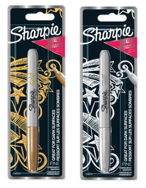 Sharpie Permanent-Marker Metallic, gold, auf Blisterkarte