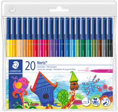 STAEDTLER Fasermaler Noris, rund, 20er Set