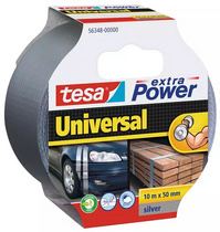 tesa Folienband extra Power Universal, 50 mm x 25 m, silber