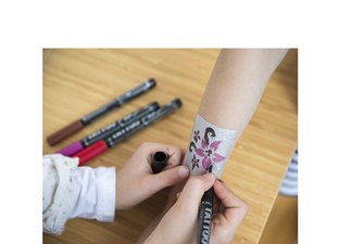 KREUL Tattoo Schablone Sonne & Blumen