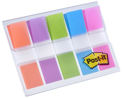 Post-it Haftstreifen Index mini, 11,9 x 43,2 mm, 5-farbig