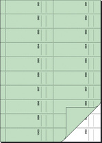 sigel Formularbuch 'Bonbuch', A4, 1000 Abrisse, grün