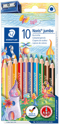 STAEDTLER Dreikant-Buntstift Noris jumbo, 10er Etui