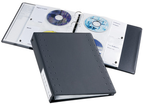 DURABLE CD-/DVD-INDEX Ringbuch 20, für 20 CD's, anthrazit