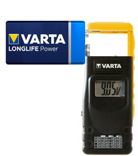 VARTA Batterie-/Akku-Tester, mit LCD Anzeige, schwarz