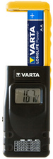 VARTA Batterie-/Akku-Tester, mit LCD Anzeige, schwarz