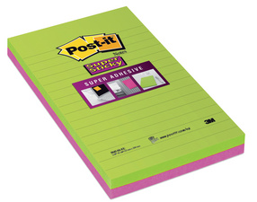 Post-it Haftnotizen Super Sticky Notes, 125 x 200 mm