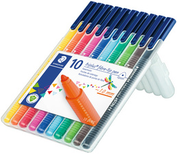 STAEDTLER Fasermaler triplus BRILLIANT COLOURS, 20er Etui