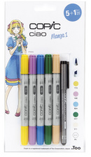 COPIC Marker ciao, 5+1 Set 'Manga 1'