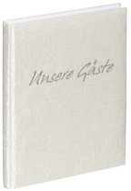 PAGNA Gästebuch, Motiv: 'Tsarina', weiß, 192 Seiten