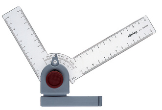rotring Winkelzeichner, mit Rastschaltung nach je 15 Grad